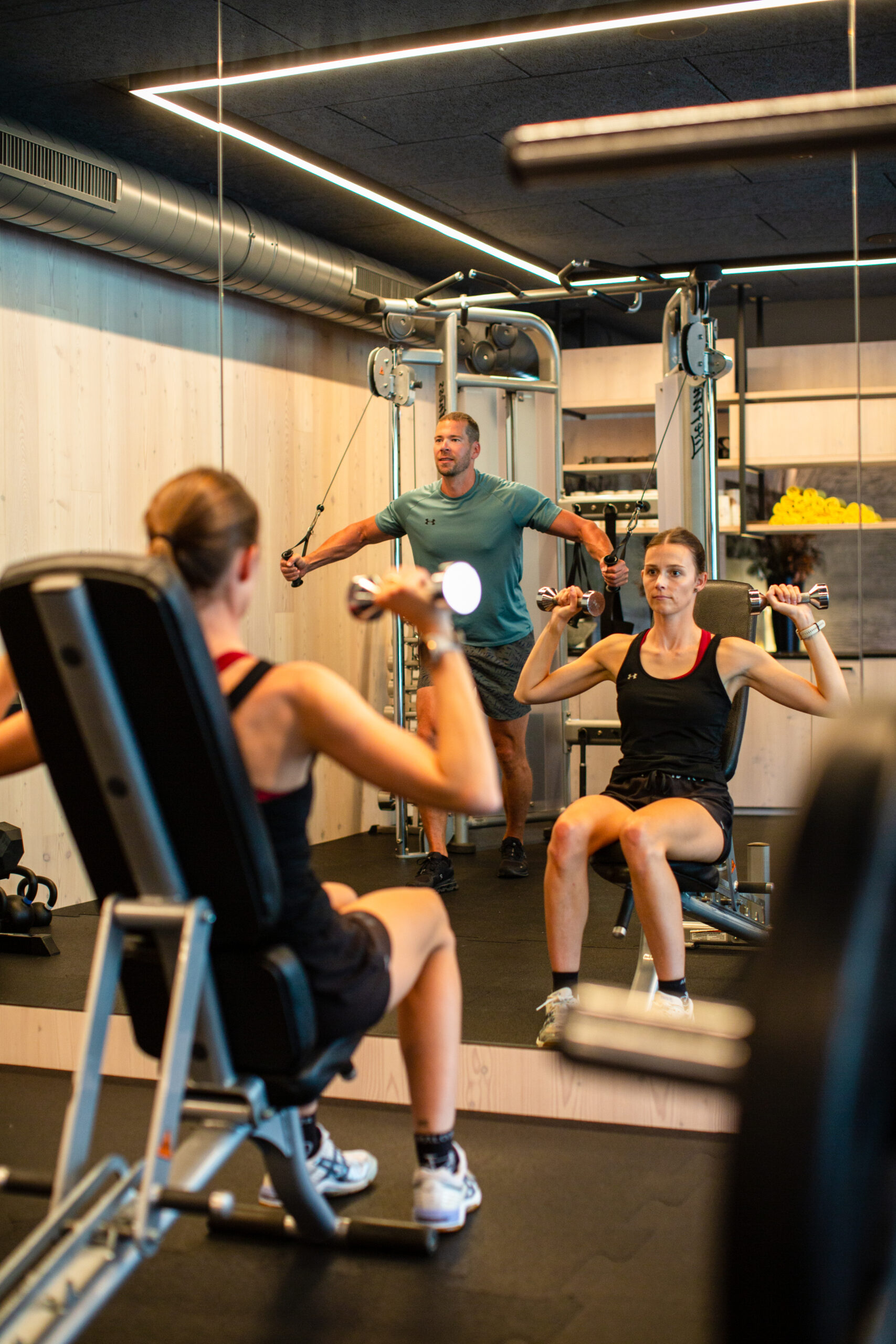 Strength training at Hotel Riederalm